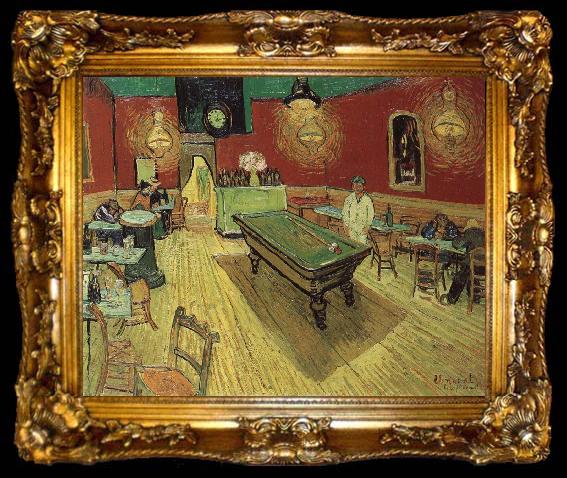 framed  Vincent Van Gogh Night Cafe, ta009-2